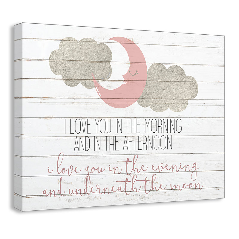 Art sur toile I Love You, H 11 po x l 14 po x P 1,5 po