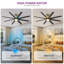 Mercer41 65"Brown Ceiling Fans 8 Blades