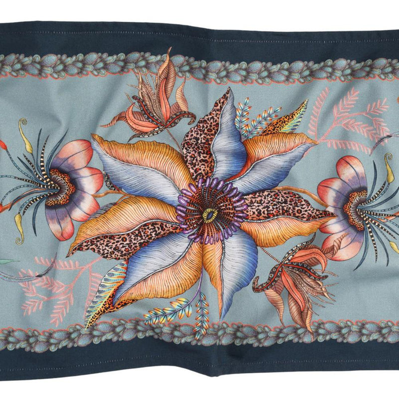 Thanda Nests Table Runner, 138" L x 16" W, Mist