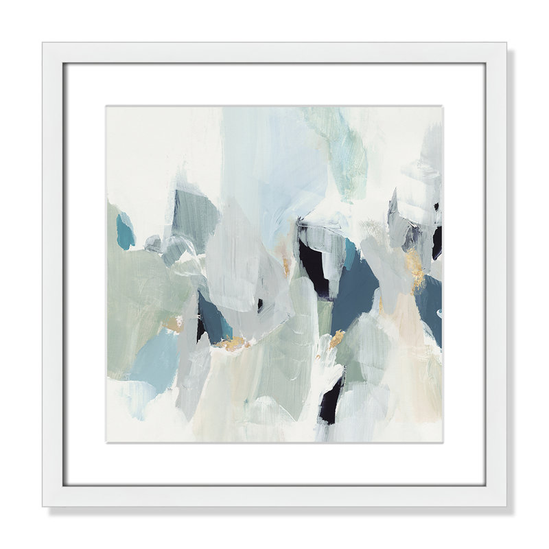 «Little Talks II» par Isabelle Z - reproduction d'art sur toile, H 27,5 po x l 27,5 po, Papier dans un cadre photo, Blanc