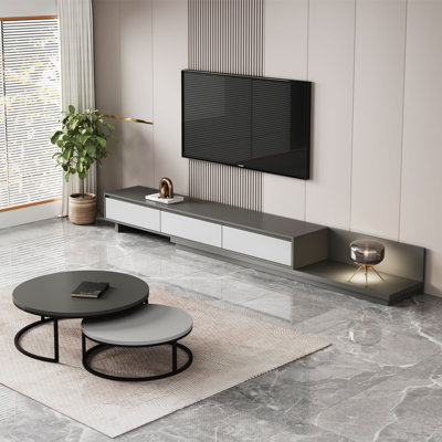 2-piece Coffee Table And Tv Cabinet Set