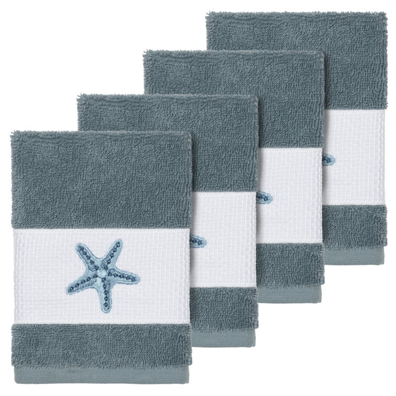 Lydia Turkish Cotton Washcloth, Teal