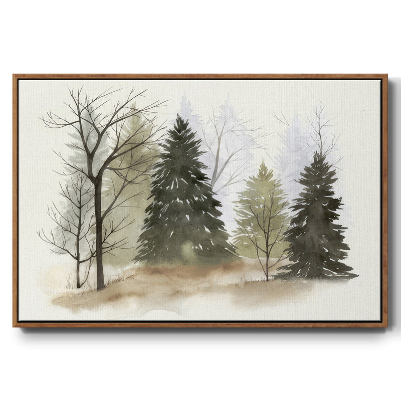 In the Mist II, reproduction d'art sur toile, H 25 po x l 37 po x P 1,5 po, Noyer