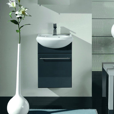 Viggo 18" Wall-Mounted Single Bathroom Vanity Set