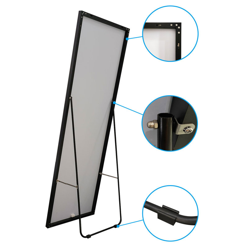 Adosinda Aluminium Rectangle Mirror, 140cm H x 40cm W
