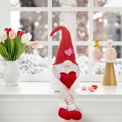 Tablette gnome de Saint-Valentin avec pattes suspendues en tissu Catalinas