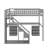 Loft Bed With Two Chest Of Drawers, Desk And Light Strip-244146433-244146439