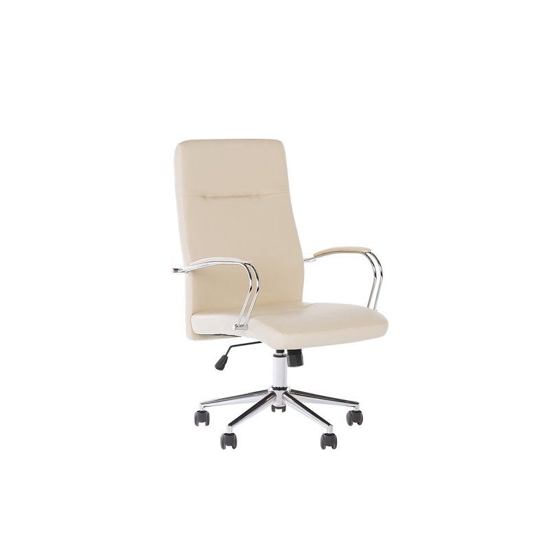 Phaidra Office Chair with Headrest, Beige