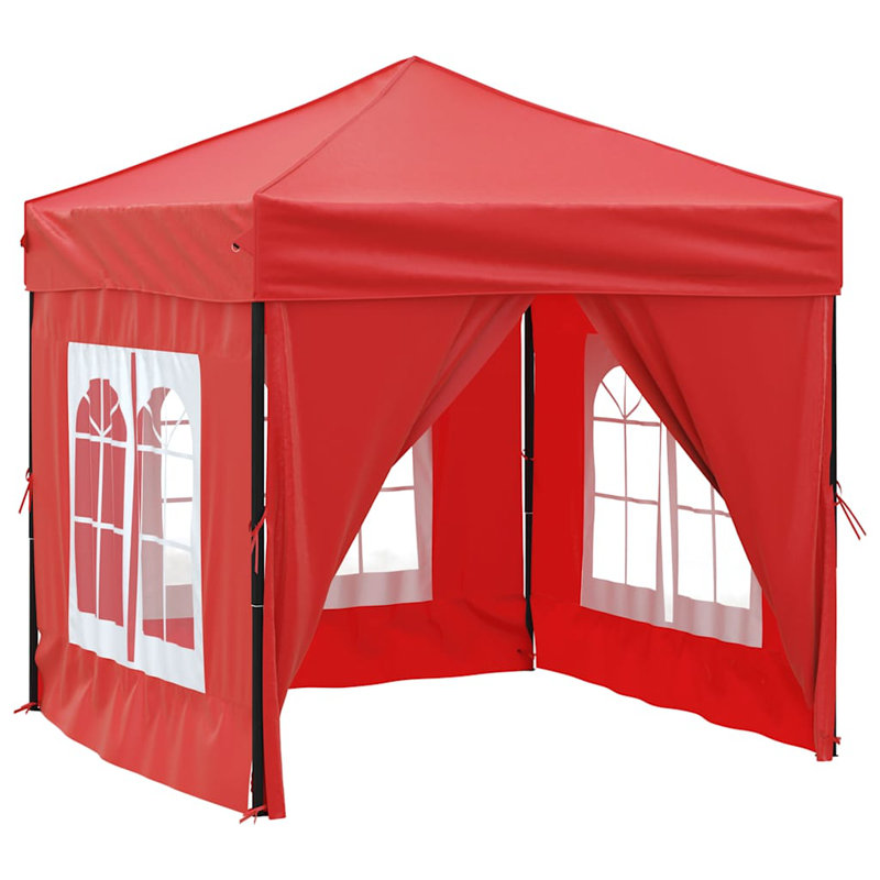 Alery 2m x 2m Steel Patio Gazebo, Red