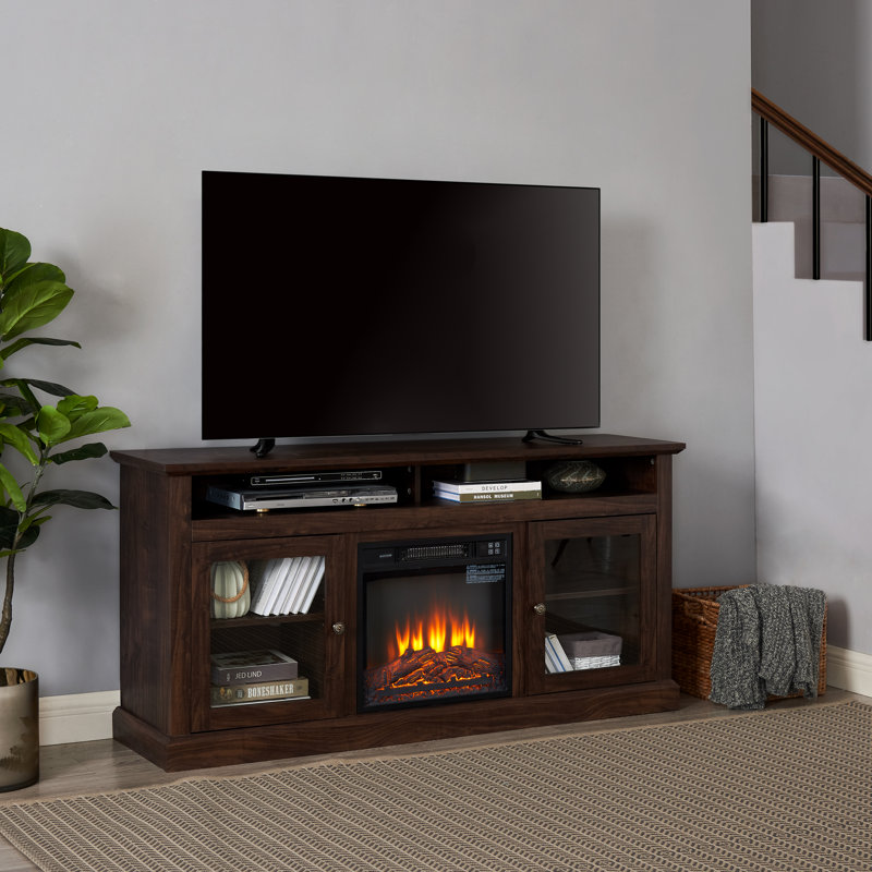 Classic TV Media Stand, Modern Entertainment Console, Tv Console, Gray Wash, No