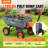 VEVOR Dump Cart, Poly Garden Dump Cart with Easy to Assemble Steel Frame Dump Wagon
