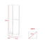 Iyana White and Grey Oak 2 -Door 4 -Shelf Cabinet