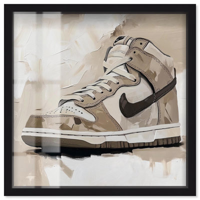 «Light Tans Sneaker Shadowbox Print Sneaker» par Art Remedy