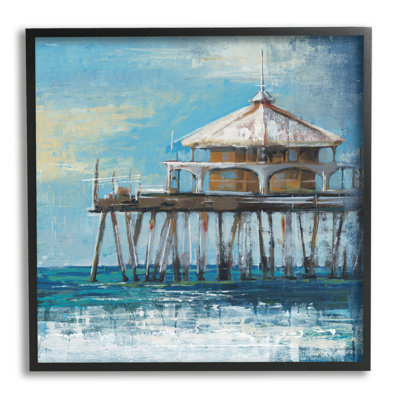 «Highland Dunes Ocean Pier», reproduction d'art giclée par Liz Jardine
