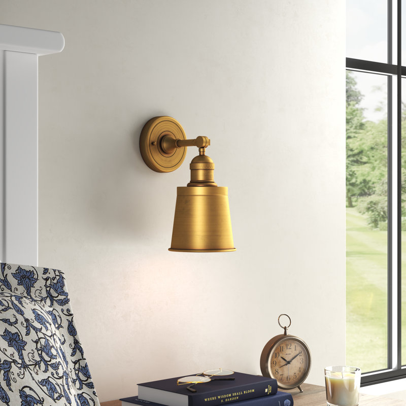 Lavender Hill Semi Flush Mount, Brushed Brass
