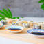 Nicola Spring Hand-Printed Sauce Dishes - 10cm - Blue - Pack of 3