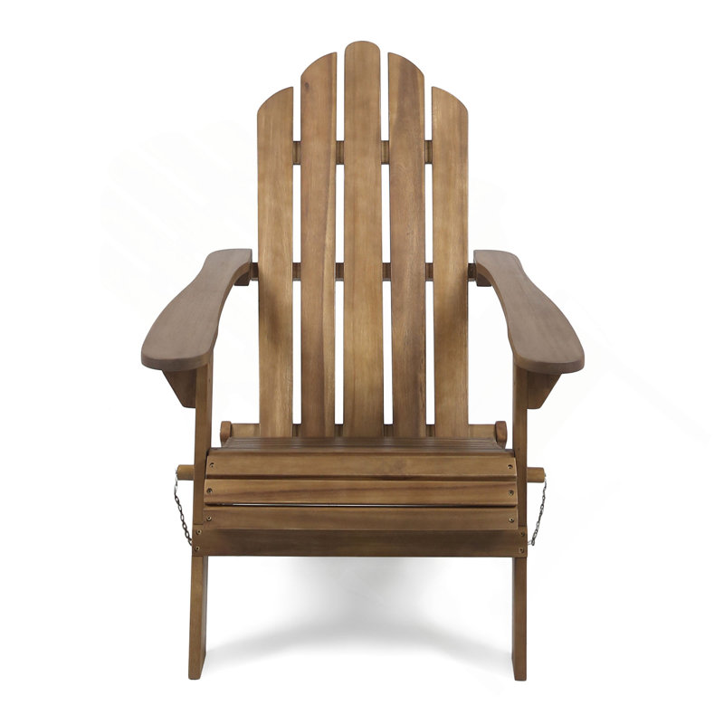 Hollywood Foldable Adirondack Chair, Dark Brown