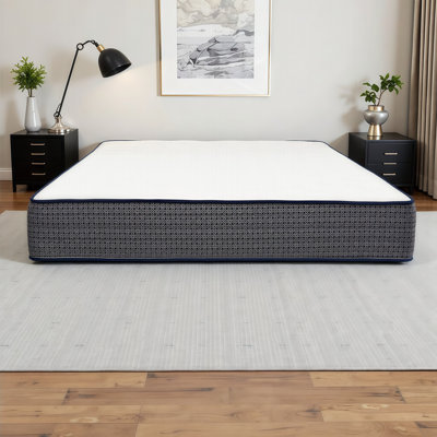 10-Inch Firm Hybrid Cooling Mattress with Gel Memory Foam and Pocketed Coils for Enhanced Support and Temperature Regulation