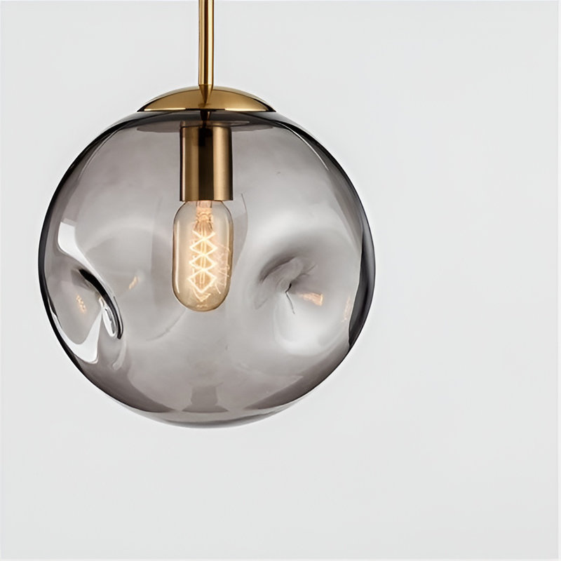 Industrial Clear Glass Pendant Light – Ceiling Hanging Fixture