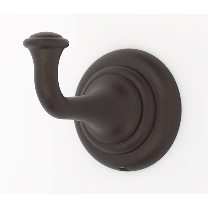 Single Robe Hook, Chocolate Bronze