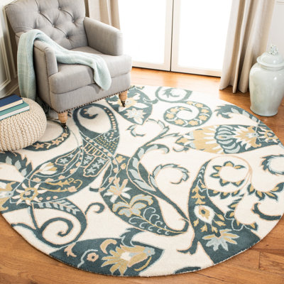 Amory Hand Tufted Wool Floral Rug