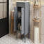 Meuble-lavabo 24 po avec lavabo supérieur, meuble de rangement moderne à 2 niveaux, meuble-lavabo simple, grandes tablettes de rangement-119233126-111831644