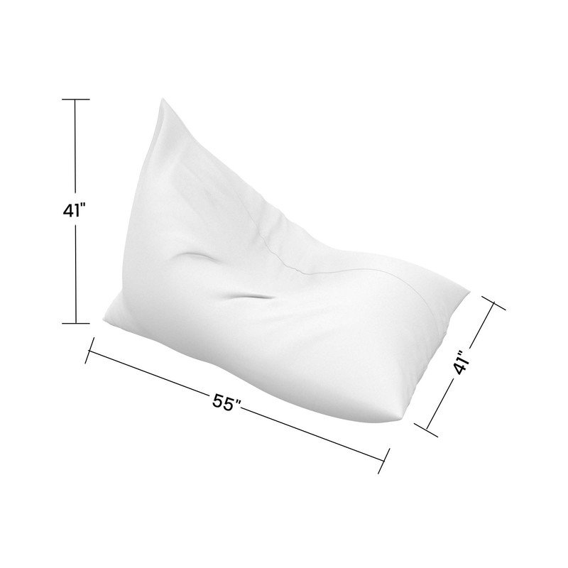 Outdoor Bean Bag Lounger Cover (Bag Only,Large), Gray Polyester, 41" H x 41" W x 55" D