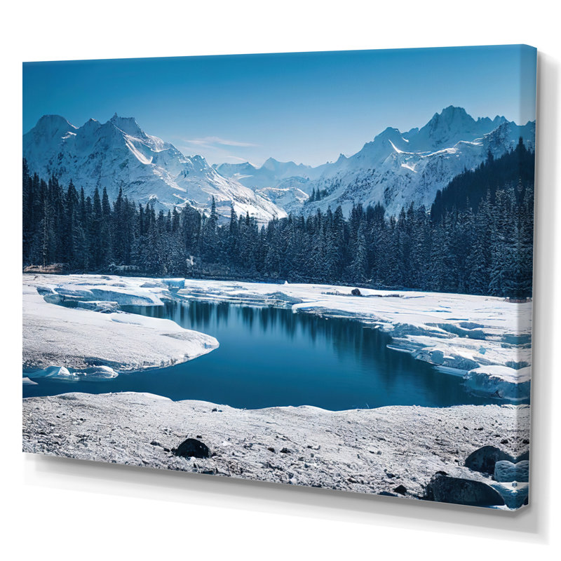 Icy Alaskan Wilderness IV, H 16 po x l 32 po x P 1 po, Toile tendue