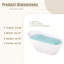 Baignoire en acrylique blanc brillant - bain immersif 63,4gal