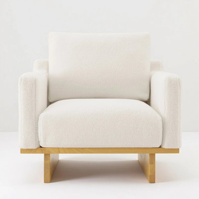 Modern 36" W Upholstered Accent Armchair