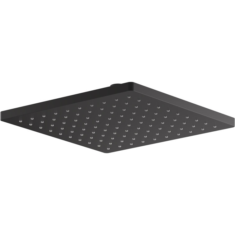 Honesty 10" Single-Function Wall or Ceiling-Mount Square Rainhead, Square Rain Showerhead 1.75 GPM