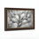 Art mural antique sur toile encadré doré pour le salon, la chambre à coucher, le bureau ou le vestibule - Décoration murale décorative avec arbre en plumes