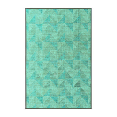 Tapis oriental bleu / vert Glavin