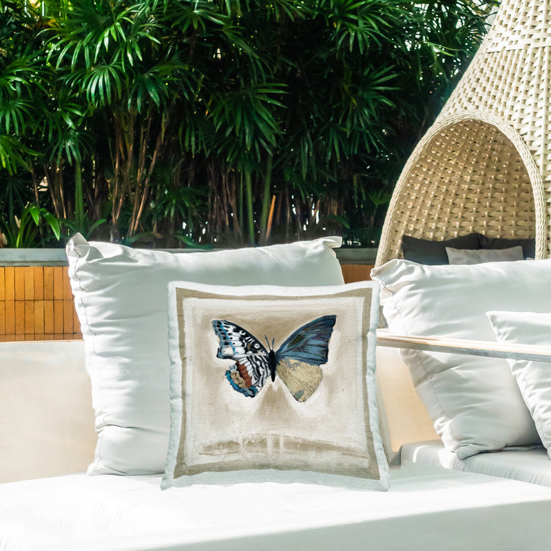 Housse et insert de coussin décoratif en polyester pour intérieur / extérieur Stacy Daguiar