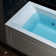 60" X 30" Alcove Acrylic Rectangular Whirlpool Heated Jetted Tub In White With Drain and Overflow