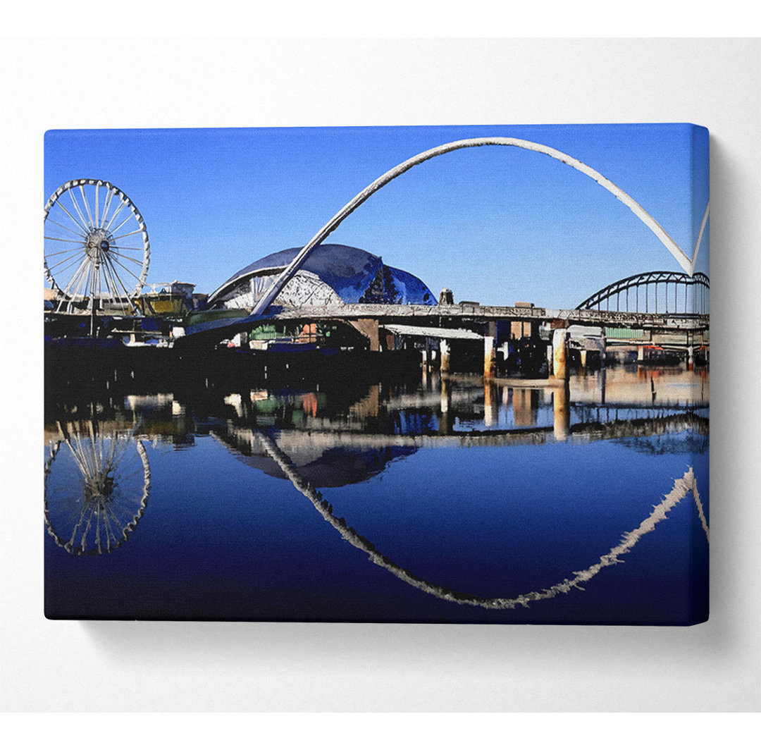 Millennium Bridge Newcastle England - Kunstdrucke auf Leinwand