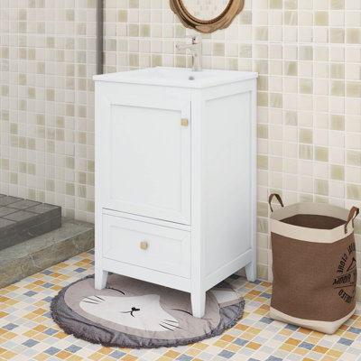 Organize Your Bathroom With 20" Bathroom Vanity With Sink