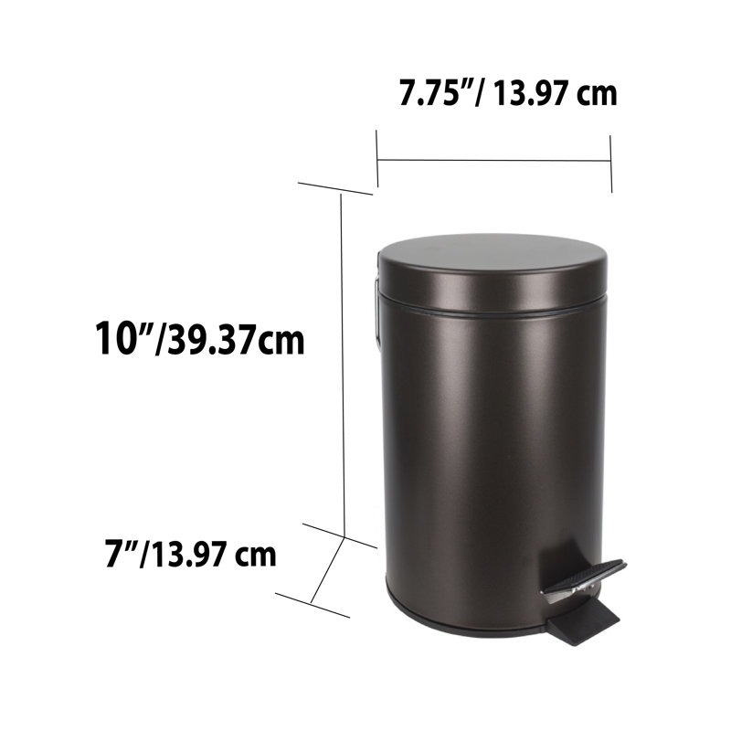 Poubelle à pédale 0,79 gallon 