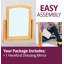 Madelynn Solid Wood Flat Floor Mirror