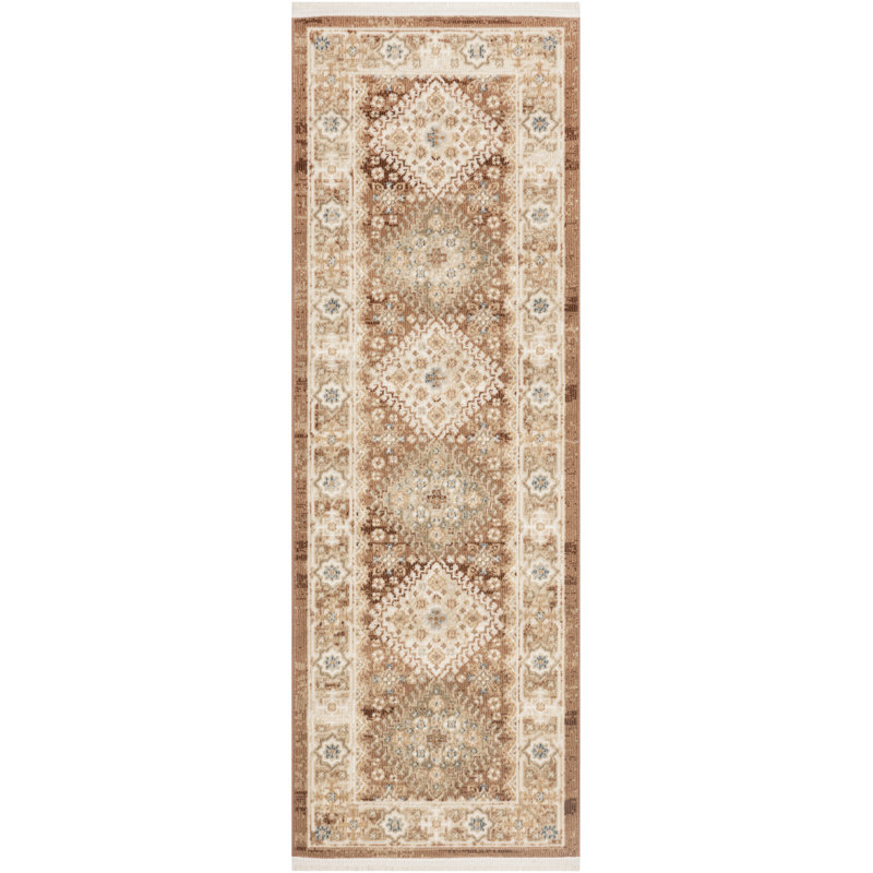 Nourison Pardis 2' x 6' Rust Vintage Indoor Rug, Runner 2' x 6'