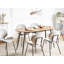 CLAVET Extendable Oval Metal Base Dining Table