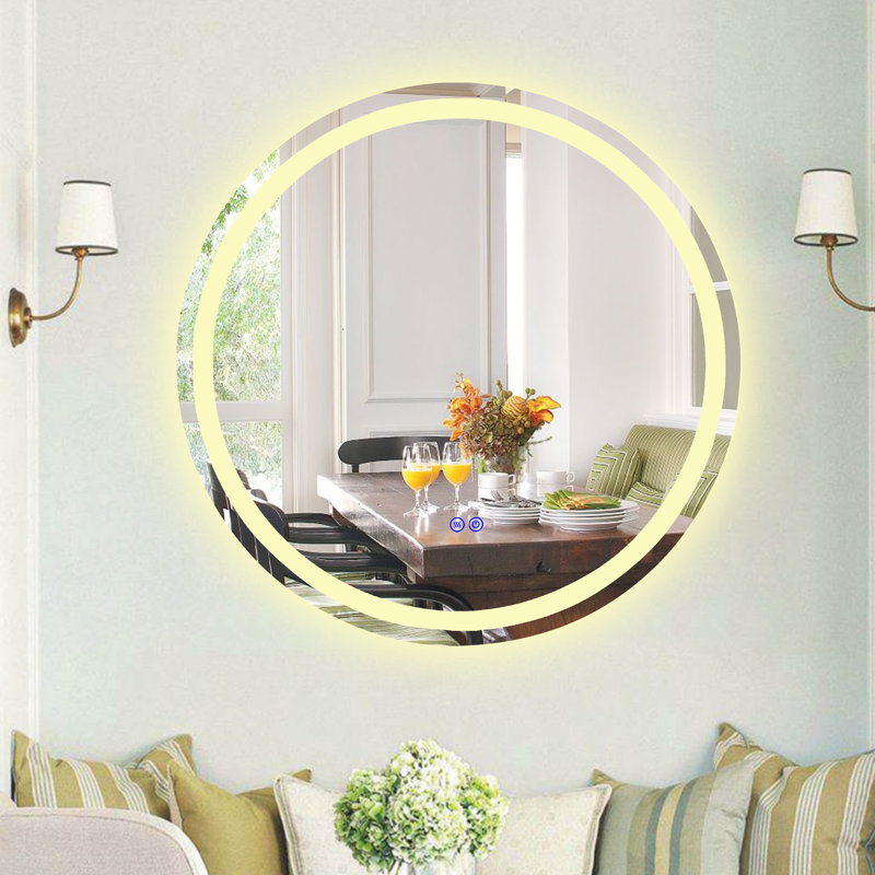 Miroir de salle de bain Ekin, 24,02 po x 24,02 po