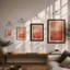 Crimson Seascape Coastal - Framed Print-1541528568-1541528570