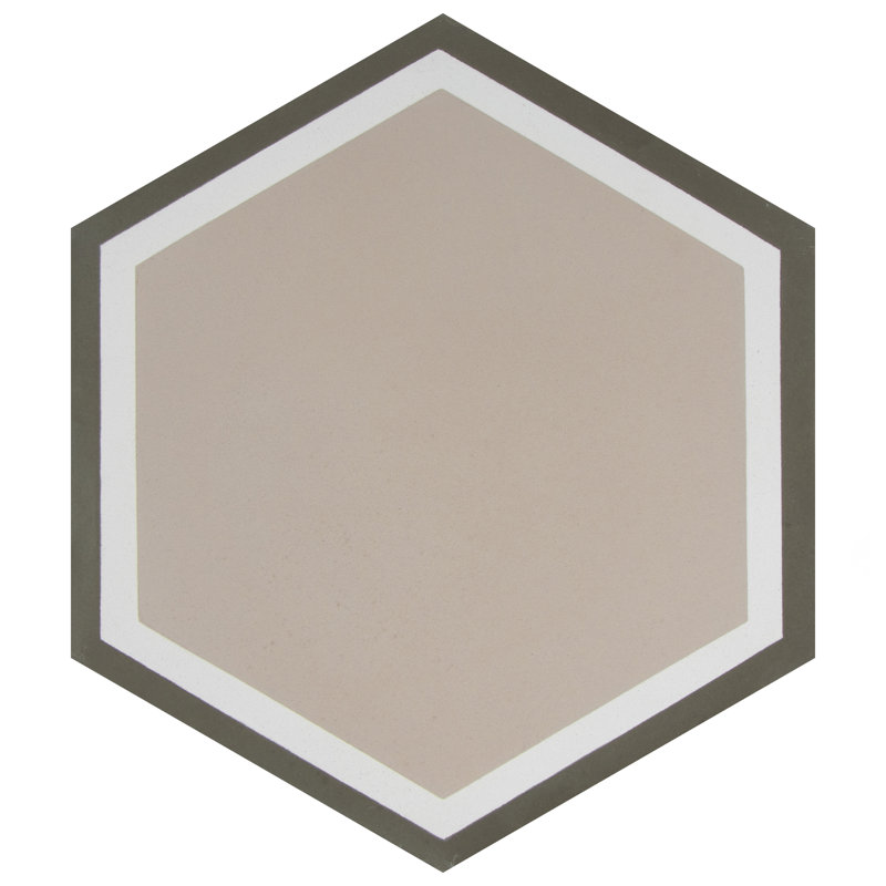 Cemento 8" x 9" Cement Concrete Look Wall & Floor Tile, Holland Channel