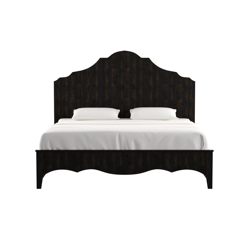 Woodside Solid Wood Slat Storage Bed, Gray, King