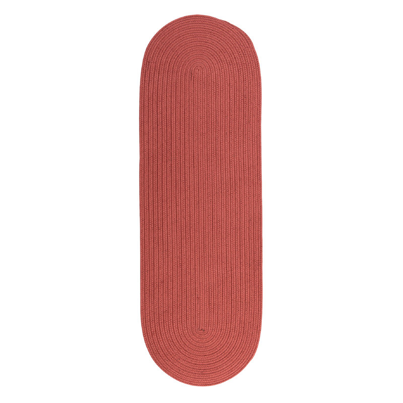 Tapis intérieur / extérieur Audryanna, Rouge, Tapis de couloir 2 pi x 9 pi