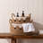 Seagrass Storage Baskets Set of 2 Macrame Fringe Tassels Rope Handles Boho Home Organizer