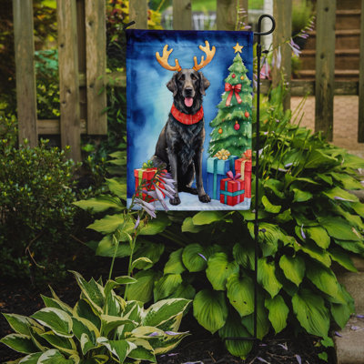 Drapeau de Noël renne de jardin