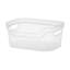 Bac de rangement 9,5 po x 6,5 po x 4 po avec poignées transparentes Sterilite (paquet de 64)