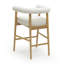 Tabouret de comptoir en cuir Spara-112677286